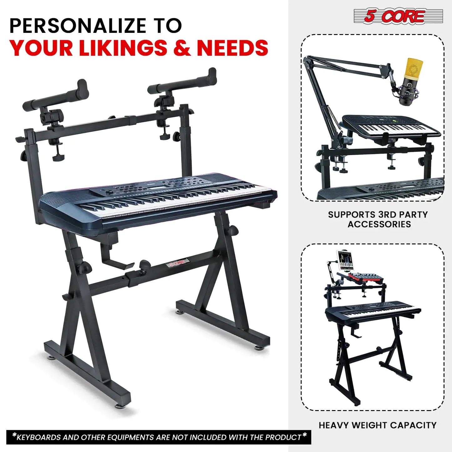 2 Tier Heavy Duty Keyboard Stand